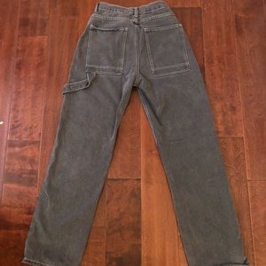 Gray cargo jeans